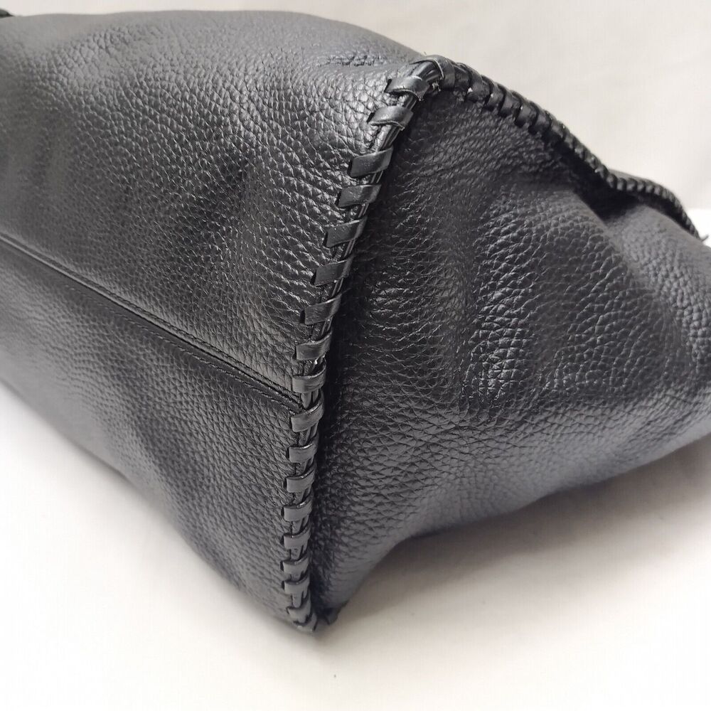 Michael Kors Black Pebbled Leather Tassel Chain Strap Shoulder Bag - Picture 11 of 16